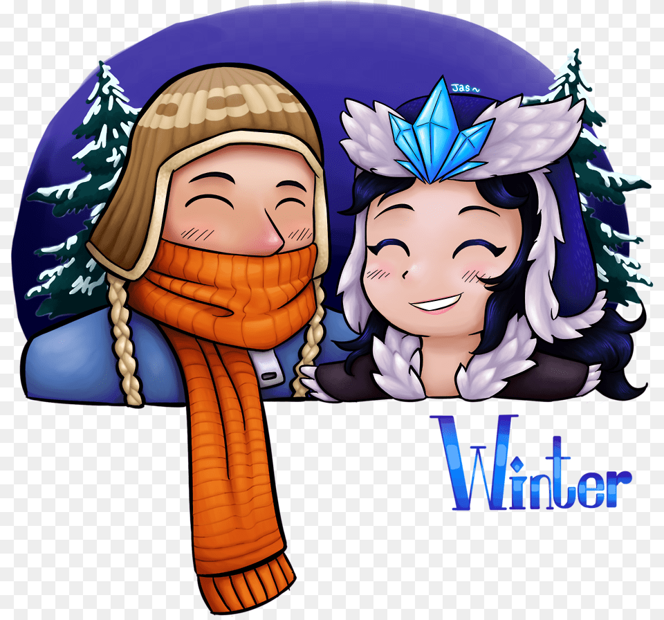 Winter Skins Cartoon, Hat, Clothing, Publication, Person Png