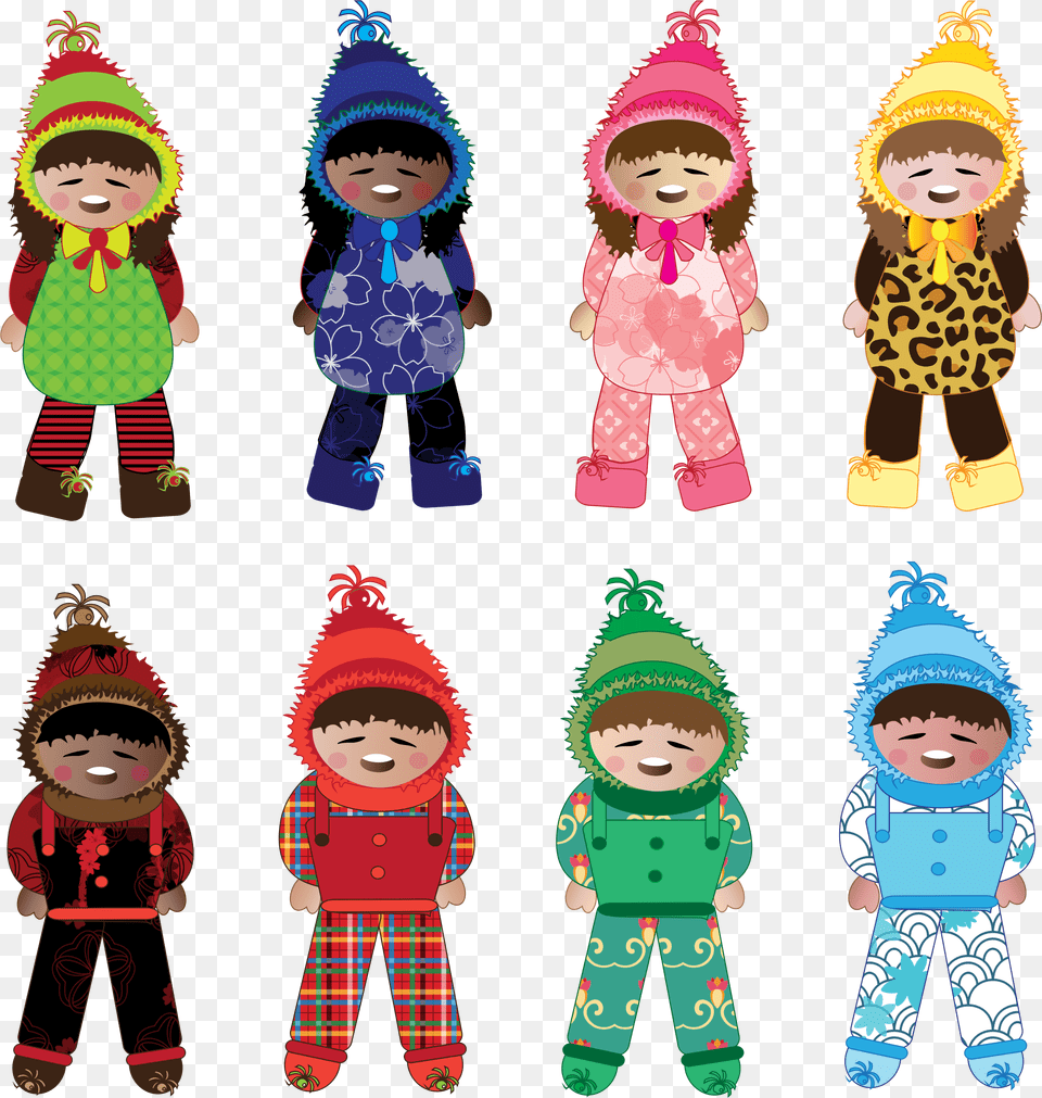 Winter Snow Clipart Break Kids Winter, Clothing, Hat, Cap, Baby Png Image