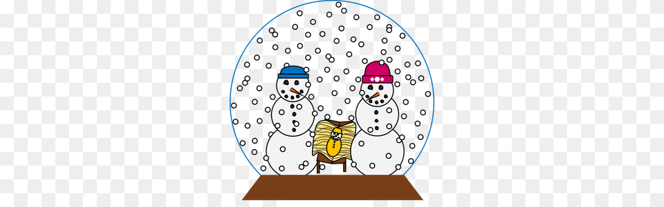 Winter Snow Globe Clipart, Nature, Outdoors, Snowman Free Png