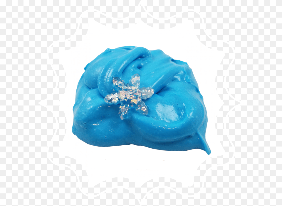 Winter Snowball Fluffy Slime Bag, Cream, Dessert, Food, Icing Png Image