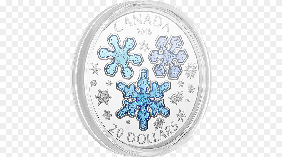 Winter Snowflakes 2018 20 1 Oz Fine Silver Coin Canada Mint Coins 2018, Nature, Outdoors, Snow, Snowflake Free Png Download