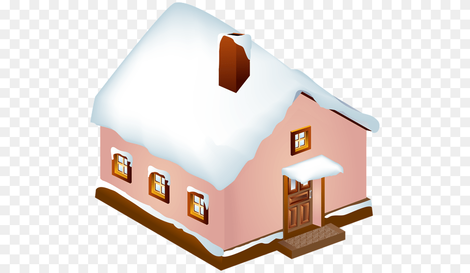Winter Snowy House Clip Art, Architecture, Rural, Outdoors, Nature Free Png Download