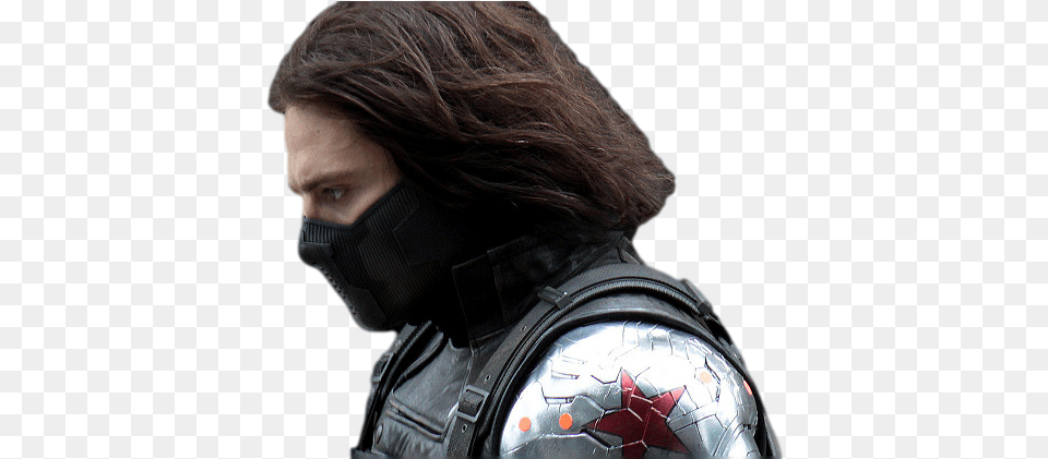 Winter Soldier Bucky Pic Becky In Captain America, Jacket, Clothing, Coat, Person Png Image