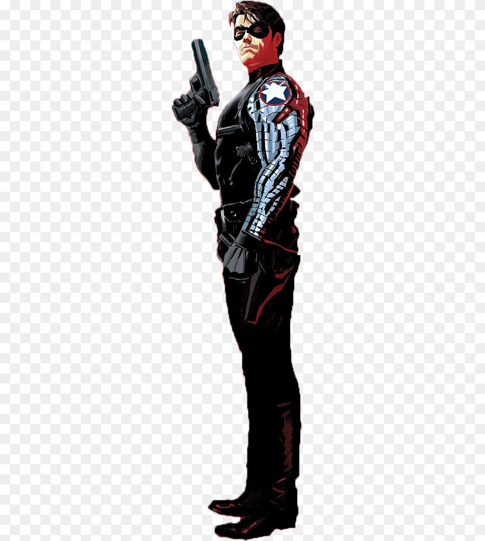 Winter Soldier Comic Comparison, Clothing, Glove, Adult, Person Png