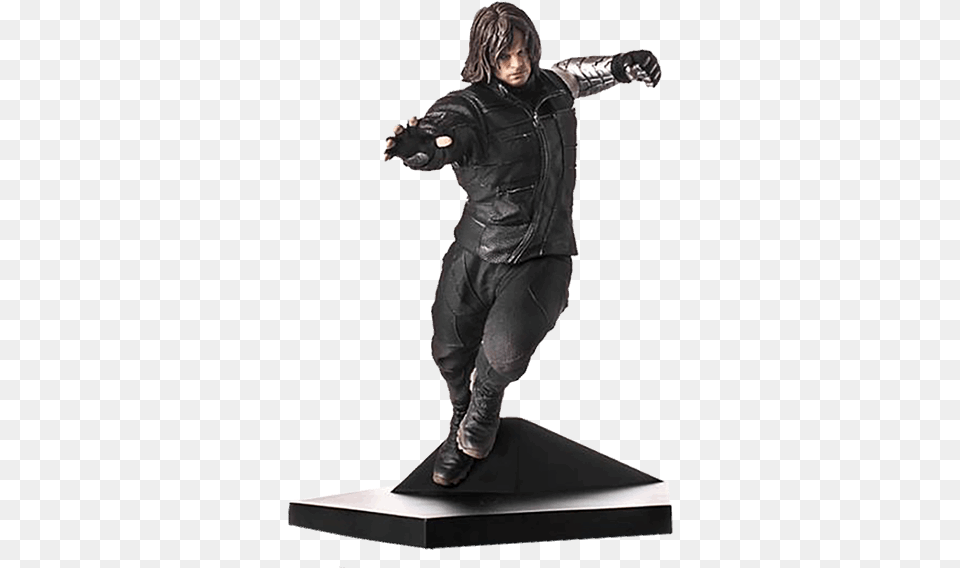 Winter Soldier Figurine, Clothing, Coat, Jacket, Adult Png