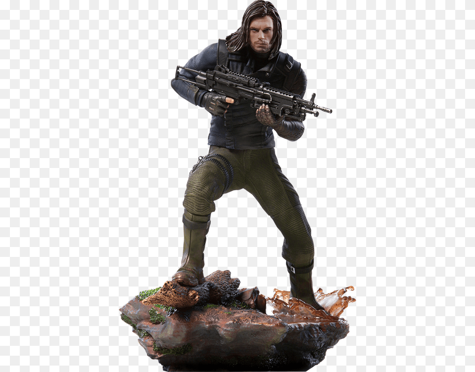 Winter Soldier Iron Studios, Adult, Person, Man, Male Free Png Download