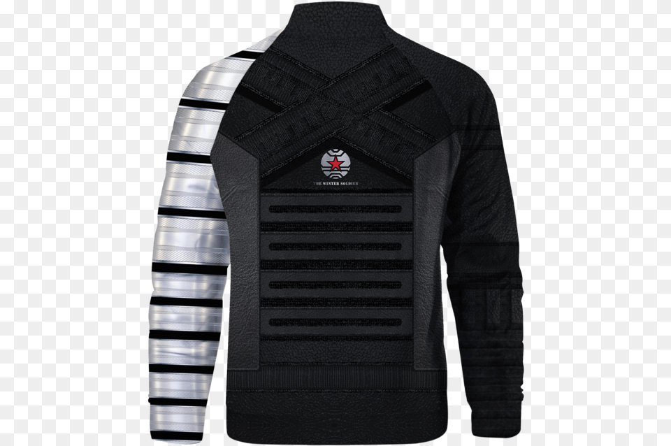 Winter Soldier Jacket Sweater, Clothing, Coat, Long Sleeve, Sleeve Free Png