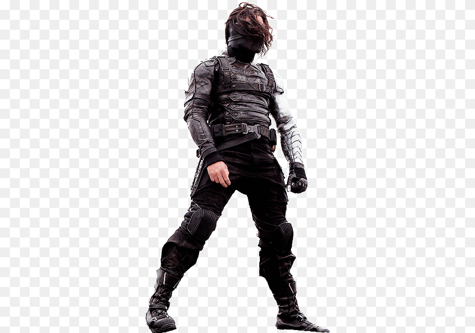 Winter Soldier Winter Soldier Costume Evolution, Clothing, Coat, Jacket, Adult Free Transparent Png