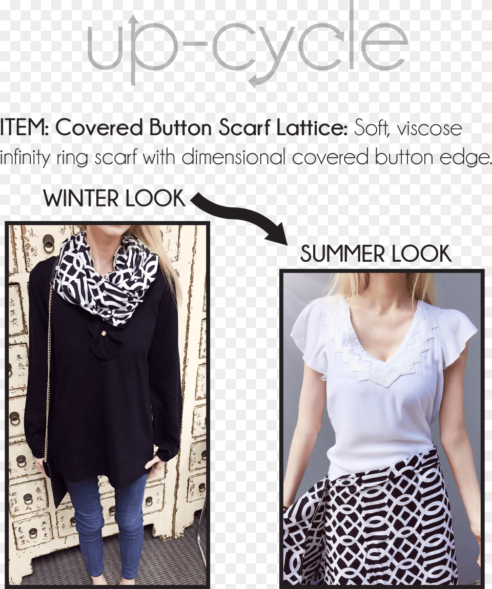 Winter Throw It Around Your Neck For A Chic But Simple Free Png