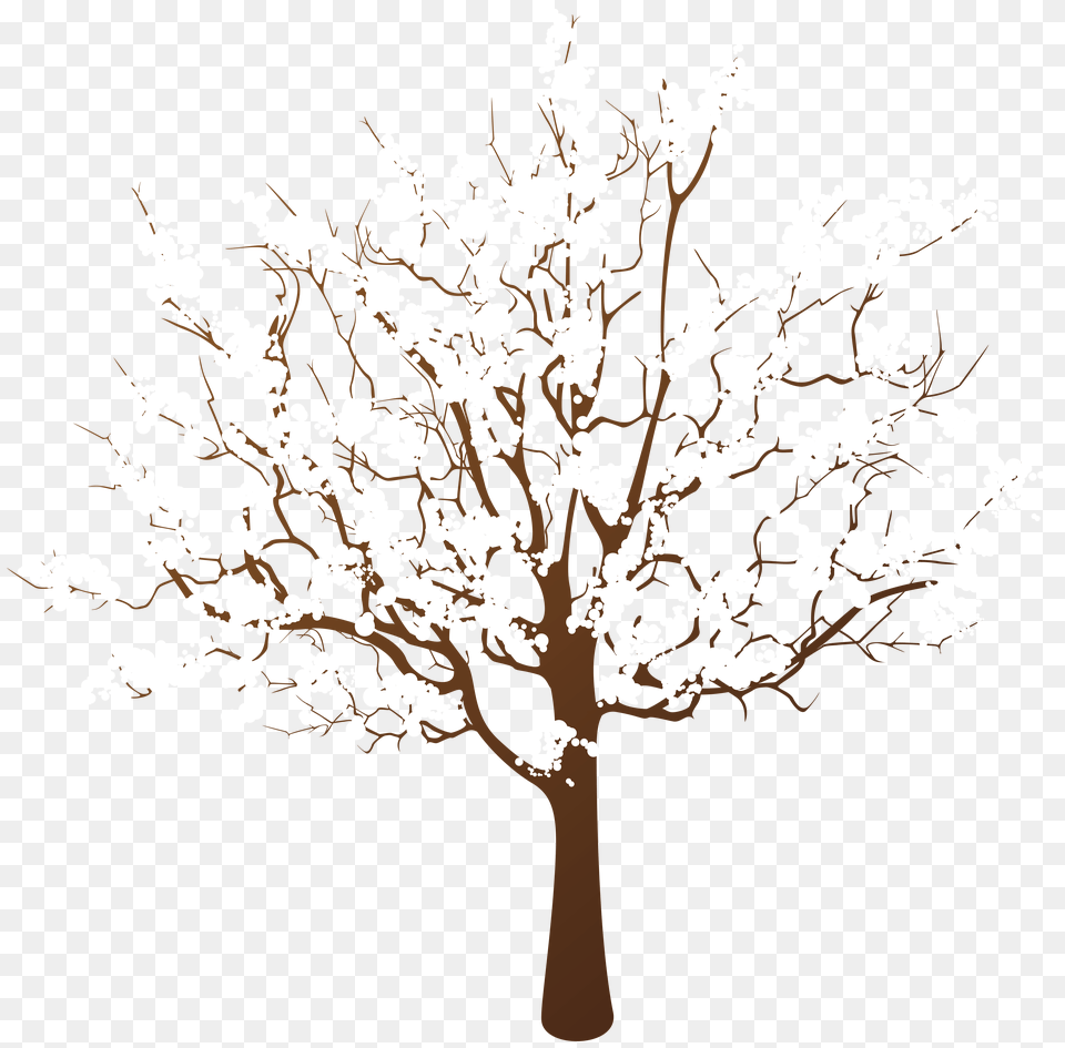 Winter Tree Clip Art, Plant, Chandelier, Lamp, Flower Png Image