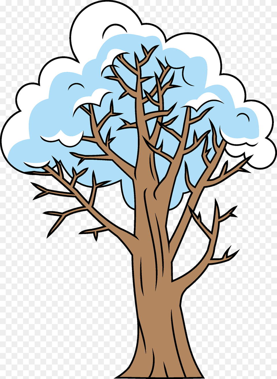 Winter Tree Clipart, Art, Plant, Drawing, Person Png Image