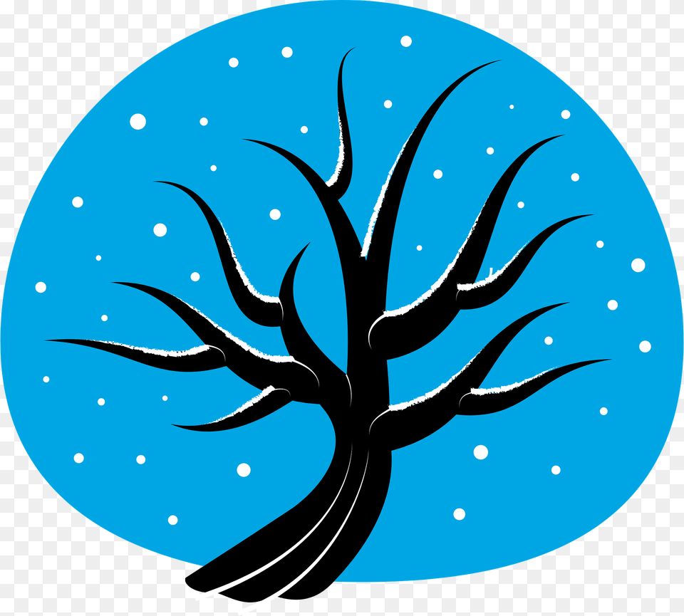 Winter Tree Clipart, Sticker, Outdoors, Night, Nature Png