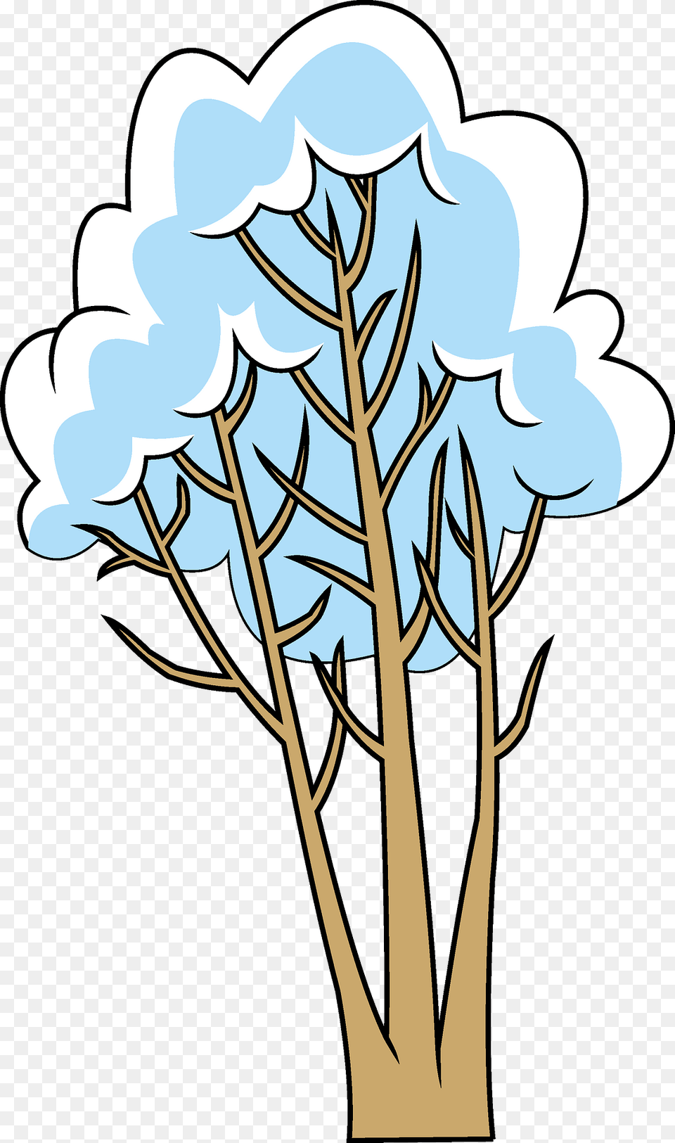 Winter Tree Clipart, Art, Painting, Drawing Free Png Download