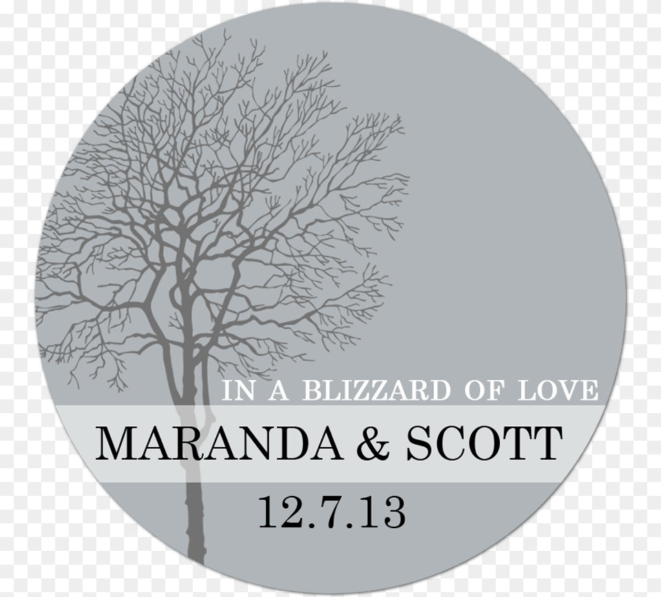 Winter Tree Personalized Sticker Wedding Stickers Gianni Notaro, Photography, Book, Publication, Astronomy Free Transparent Png