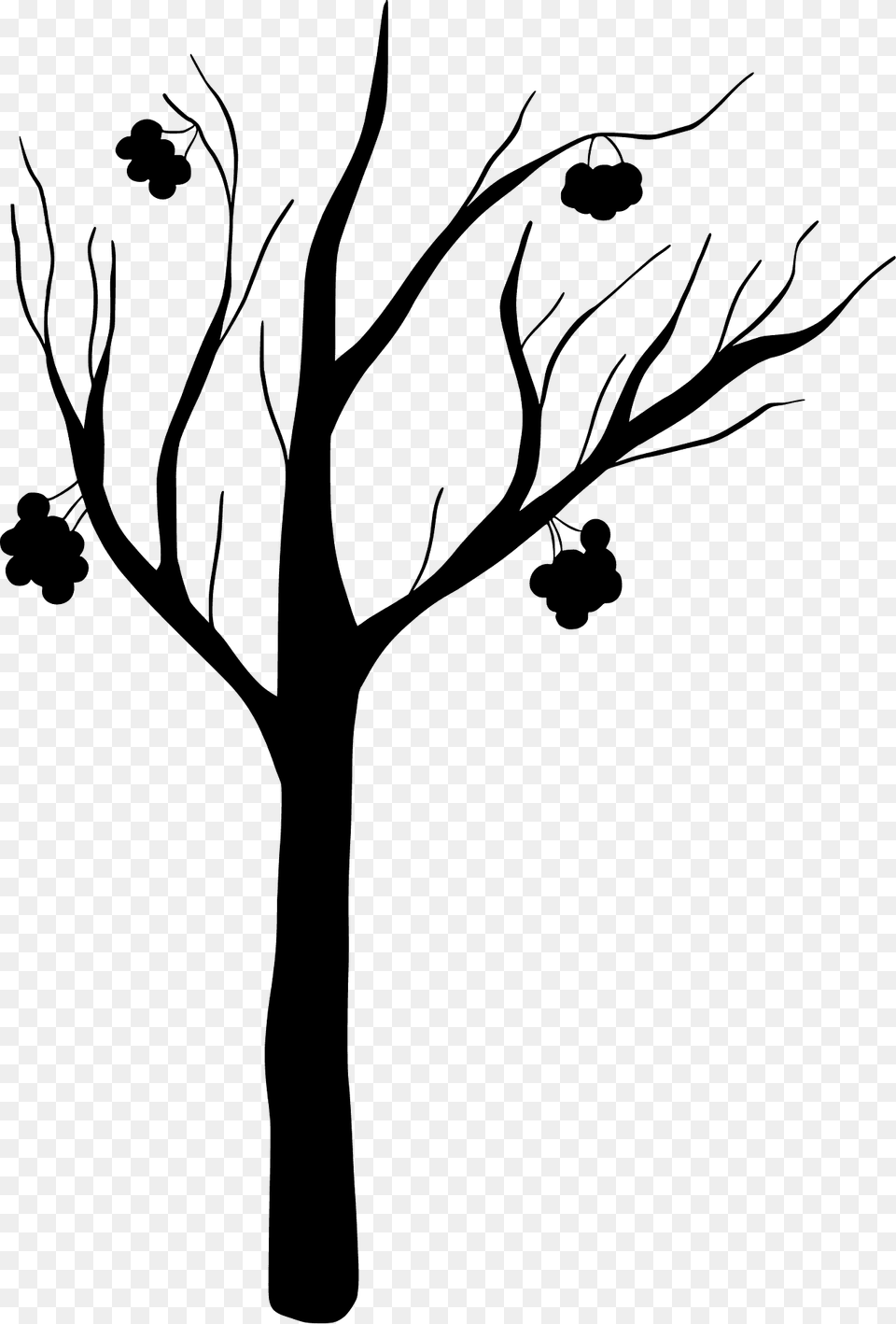 Winter Tree Silhouette, Art, Plant, Stencil, Drawing Png Image