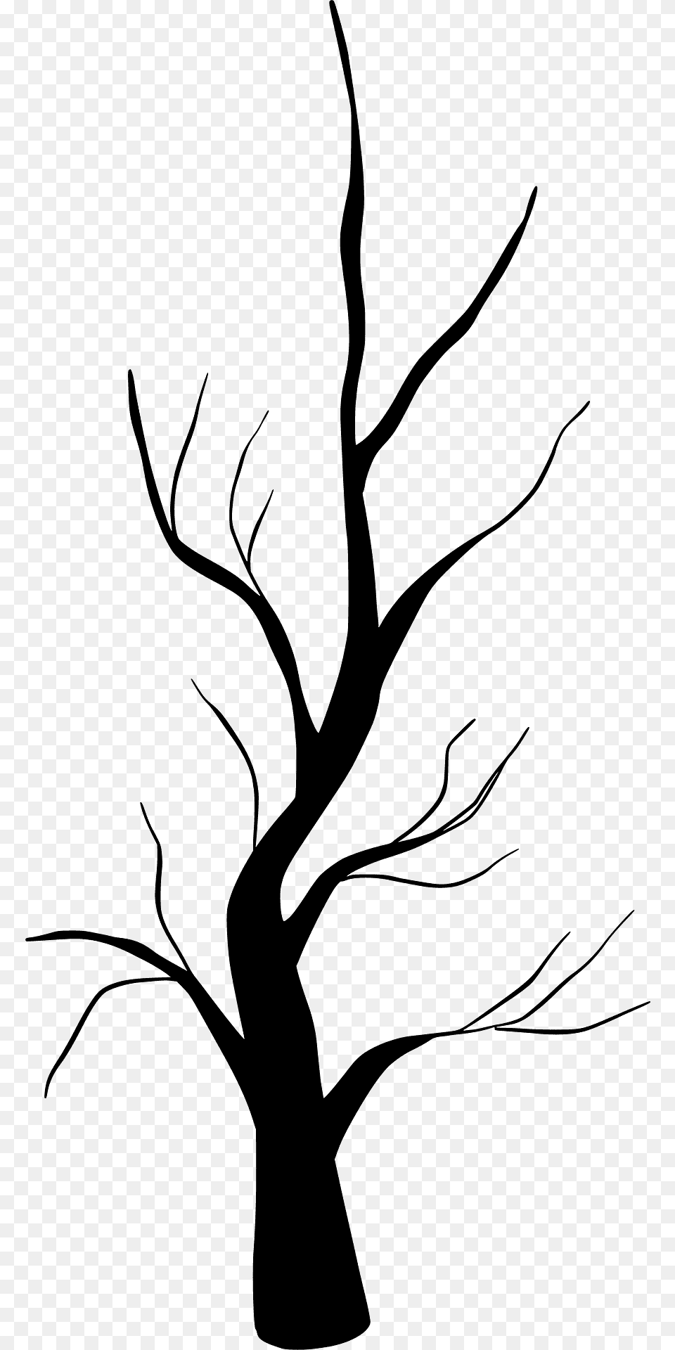Winter Tree Silhouette, Plant, Art Png