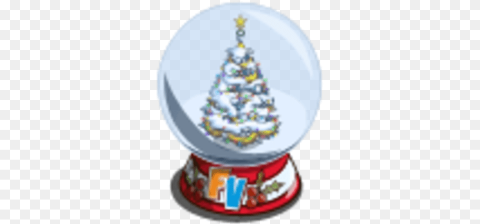 Winter Tree Snow Globe Farmville Wiki Fandom, Birthday Cake, Food, Festival, Dessert Free Png Download