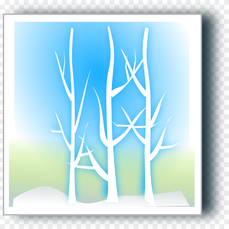 Winter Trees Clipart, Antler, Art, Modern Art, Outdoors Png Image