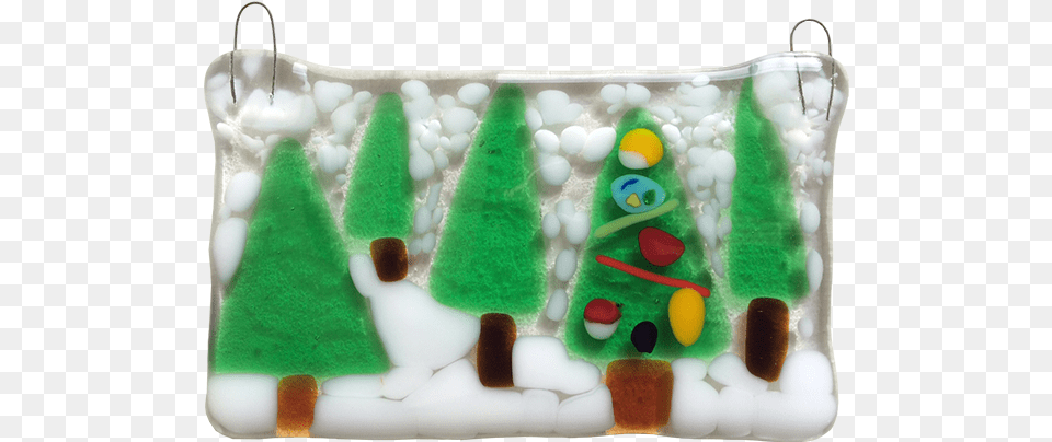 Winter Trees Fused Glass Clay For Kids Christmas Stocking, Birthday Cake, Cake, Cream, Dessert Free Transparent Png