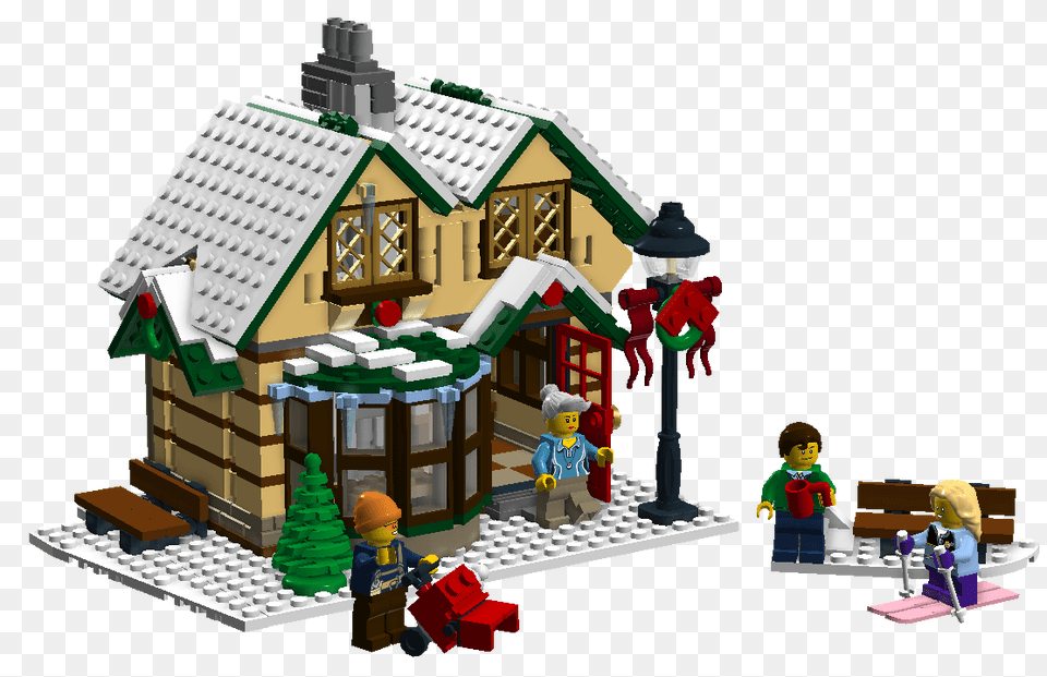 Winter Village Book Storepng Lego Christmas Lego 2018 Winter Village, Neighborhood, Toy, Person, Outdoors Free Transparent Png