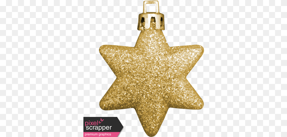 Winter Wonderland Christmas Ornament Glitter Star Graphic Pendant, Star Symbol, Symbol, Cross Free Png Download
