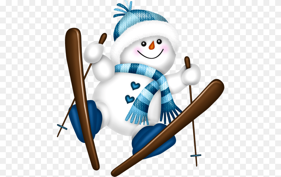 Winter Wonderland Clipart Cute Snowman Clipart, Nature, Outdoors, Snow, Face Png Image
