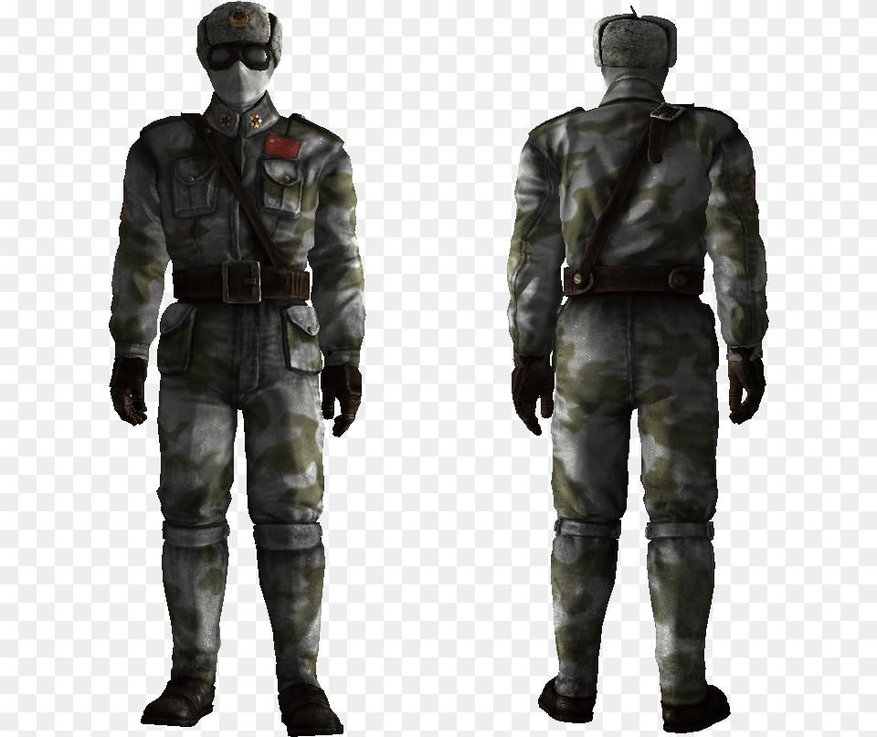 Winterized Chinese Jumpsuit Fallout Enclave Uniform, Adult, Military Uniform, Military, Man Png Image