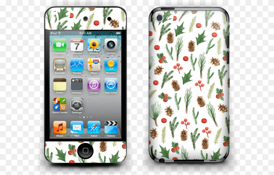 Wintery Mix Skin Ipod Touch 4th Gen Ipod Touch 4th Generation, Electronics, Mobile Phone, Phone, Plant Png