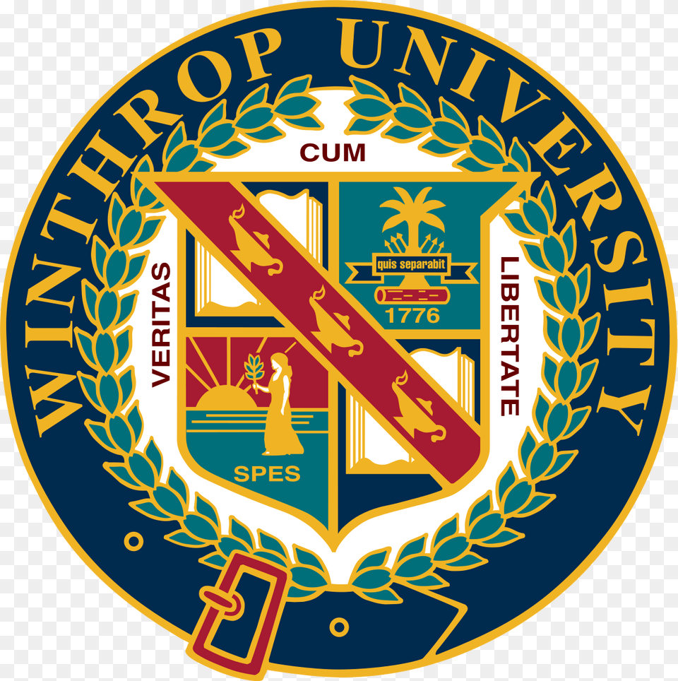 Winthrop University Crest, Badge, Emblem, Logo, Symbol Free Png Download