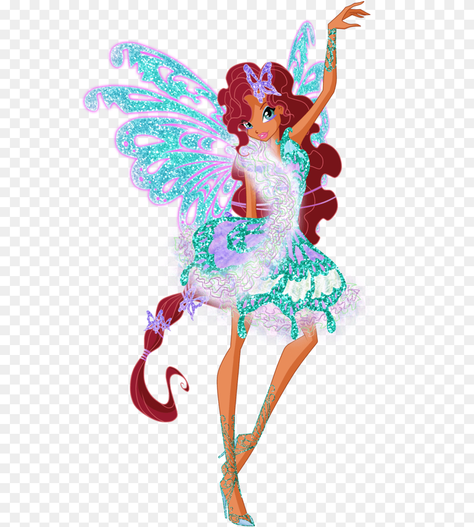 Winx Club Aisha Butterflix, Dancing, Leisure Activities, Person, Face Png Image