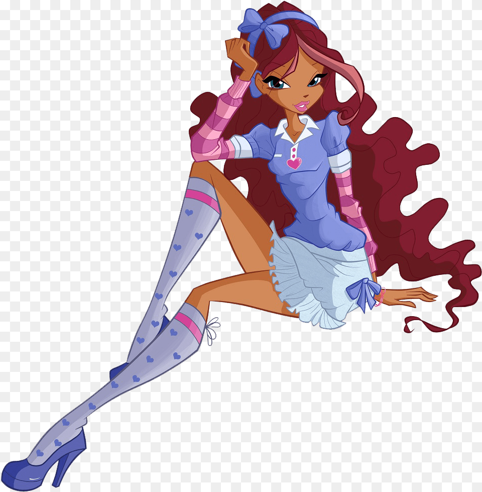Winx Club Aisha Season 6 Outfits Winx Club Layla Outfits, Book, Comics, Publication, Adult Free Png Download