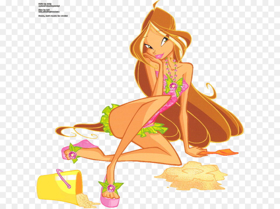 Winx Club Beach Outfits, Book, Comics, Person, Publication Png Image