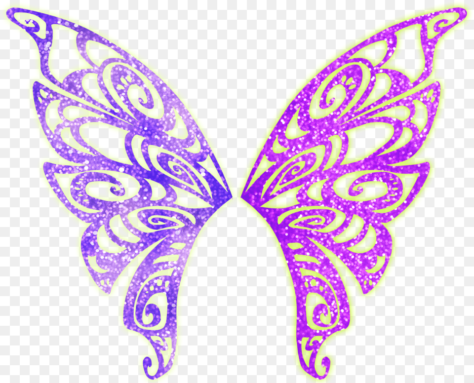 Winx Club Butterflix Wings, Pattern, Purple, Embroidery, Accessories Free Transparent Png