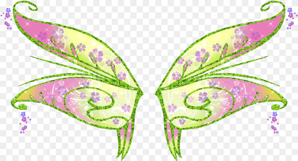 Winx Club Flora Bloomix Wings, Art, Floral Design, Graphics, Pattern Free Transparent Png
