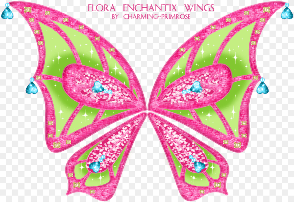 Winx Club Flora Enchantix Wings, Accessories, Pattern, Jewelry, Necklace Png