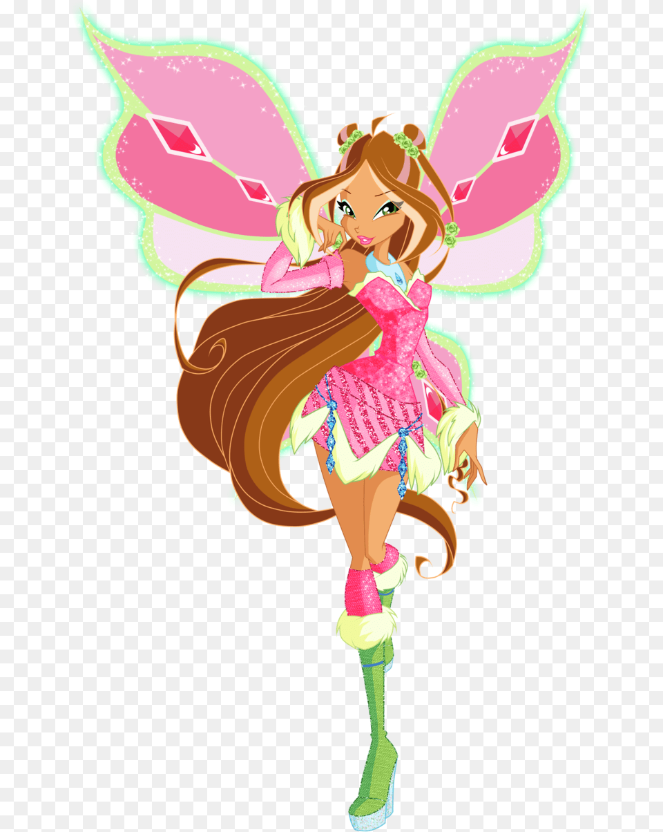 Winx Club Flora Lovix, Female, Child, Person, Girl Png Image