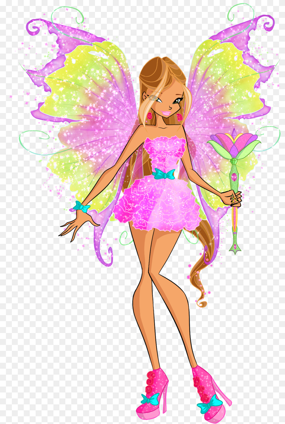 Winx Club Stella Mythix, Purple, Adult, Person, Woman Free Png Download