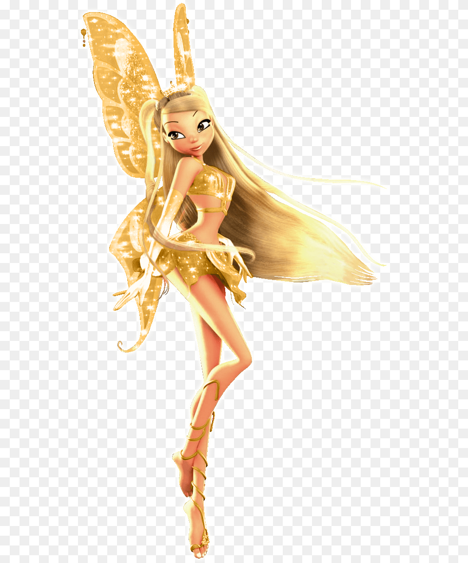 Winx Club The Secret Of The Lost Kingdom Stella, Figurine, Adult, Female, Person Free Png