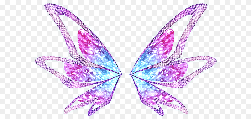 Winx Club Tynix Wings, Accessories, Purple, Pattern, Crystal Free Png Download