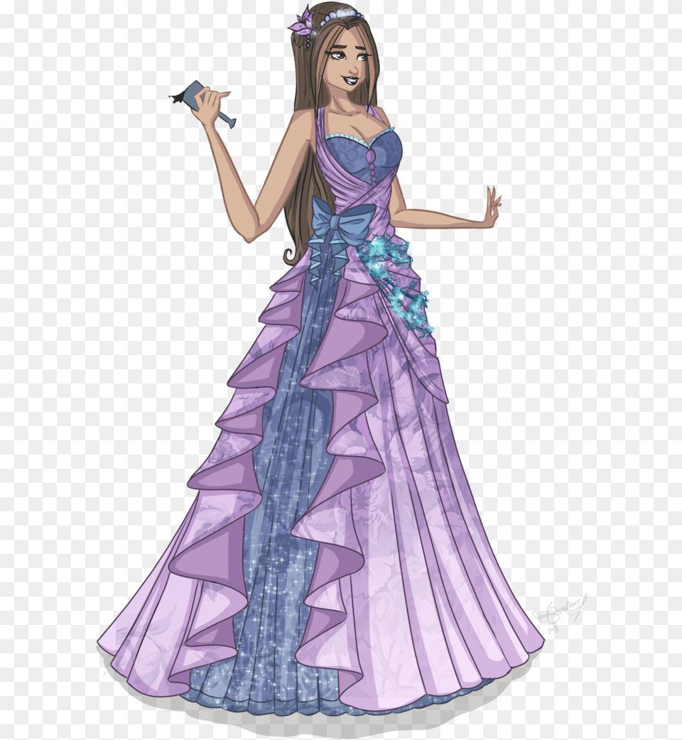 Winx Club Wallpaper Titled Flora Ball Toga Abito Dress, Fashion, Clothing, Gown, Formal Wear Free Png Download