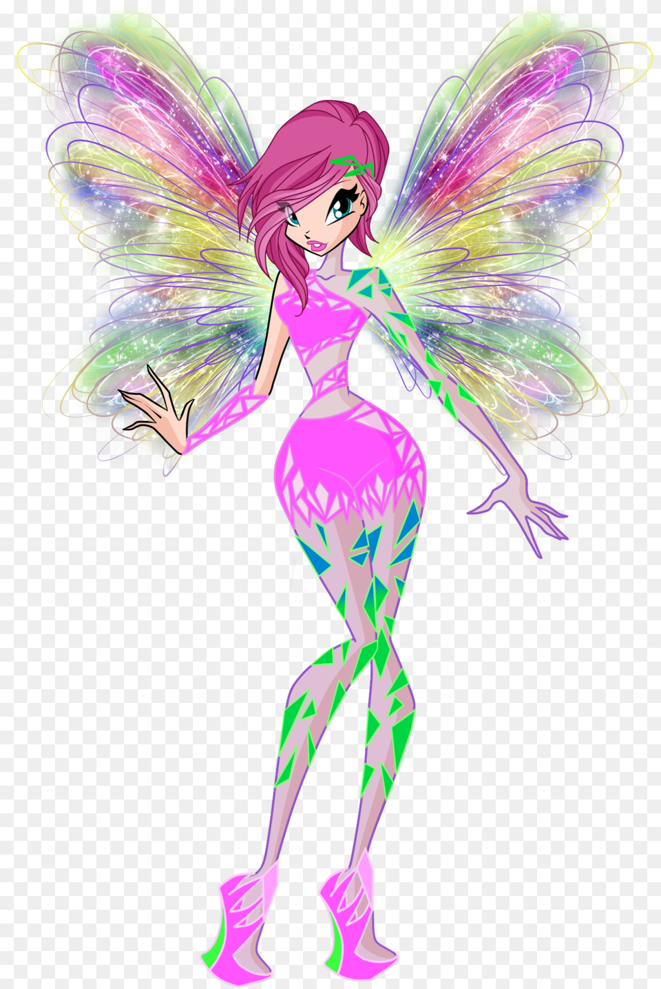 Winx Fairies V94 Backgrounds Big Fairy Transparent, Graphics, Art, Purple, Publication Png