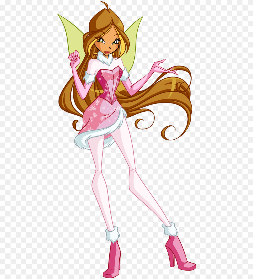 Winx Flora Magic Winx, Book, Publication, Comics, Shoe Png Image