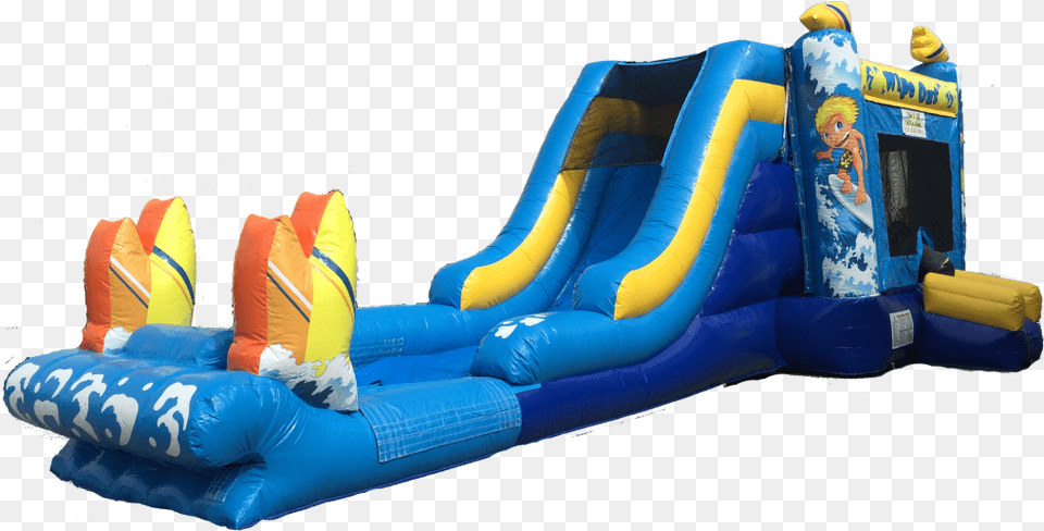 Wipeout Water Slide Rentals Inflatable, Toy, Person Free Png
