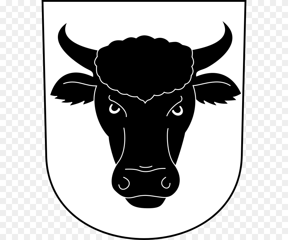 Wipp Urdorf Coat Of Arms, Animal, Bull, Mammal, Stencil Png