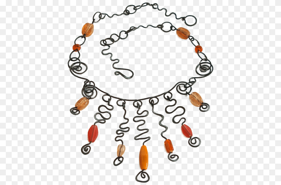 Wire Jewellery Orange Bead Dangle Necklace Wire Jewellery Workshops, Accessories, Bracelet, Jewelry, Earring Free Transparent Png