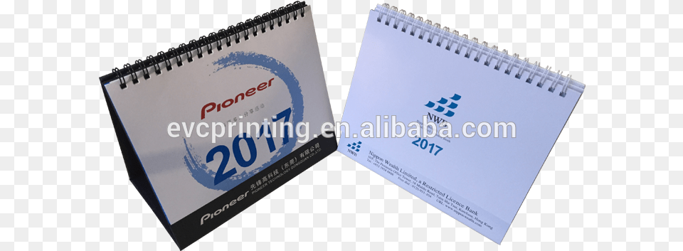 Wire O Ring Binding Table Calendar Printing Service Pioneer, Text, Business Card, Paper Png Image