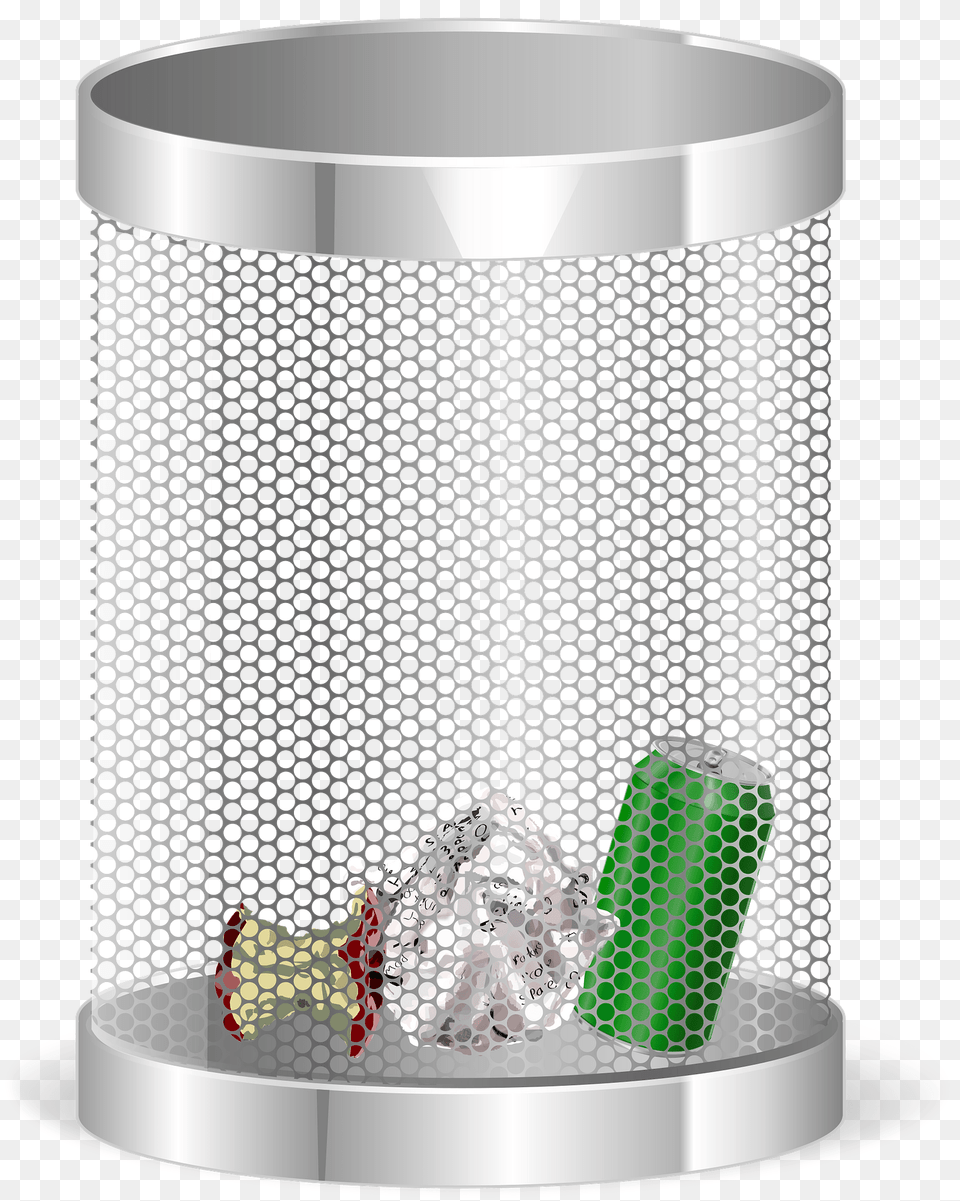 Wire Trash Bin Clipart, Cup, Cylinder, Tape, Accessories Free Png