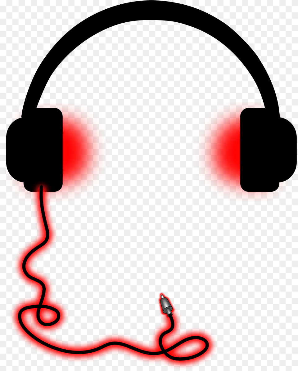 Wired For Sound Big Headphones With Wire Clipart, Light, Electronics Png Image