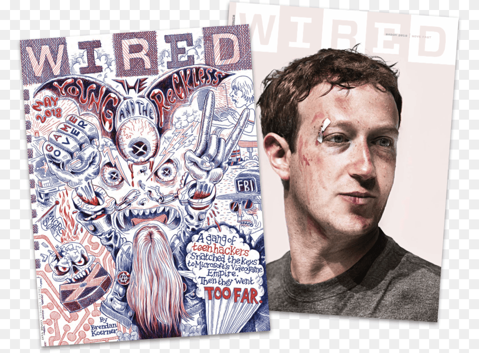 Wired Magazine Mark Zuckerberg, Advertisement, Book, Comics, Publication Png Image