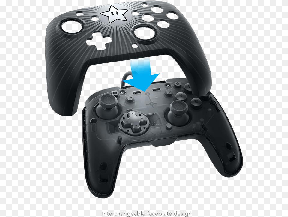 Wired Switch Pro Controller Faceoff, Electronics, Joystick Png